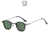 Small Punk Sunglasses For Men Vintage Steampunk Sunglasses