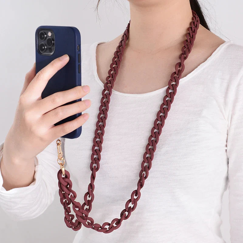 Fashion 120cm Telephone Strap Long Style Acrylic Slant