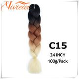 6 Pcs 24" Jumbo Synthetic Braids Hair Extensions