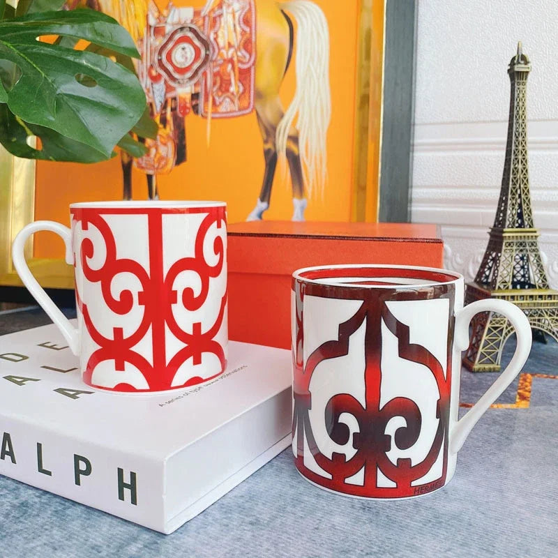 Luxury Brand Ceramic Coffee Cup Tumbler Mug Living