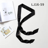 Long Silk Skinny Scarf Women Neck Hair Band