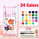 168 Color Marker Pen Set Manga Double-Headed Comic