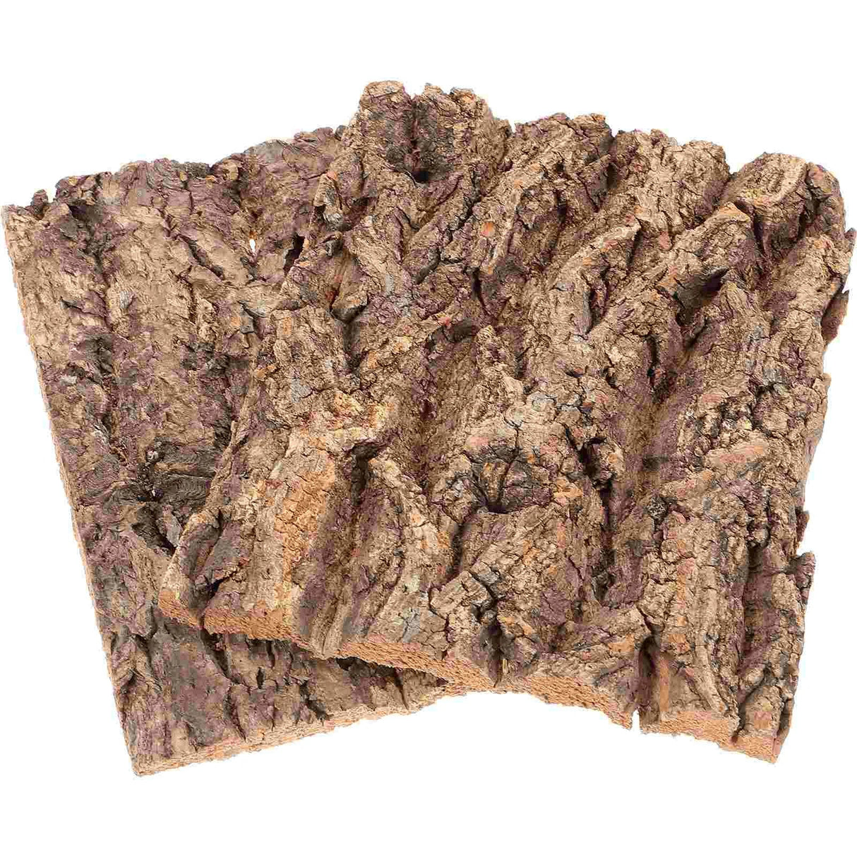 2Pcs Terrarium Tree Bark Decor Turtle Snake Hide