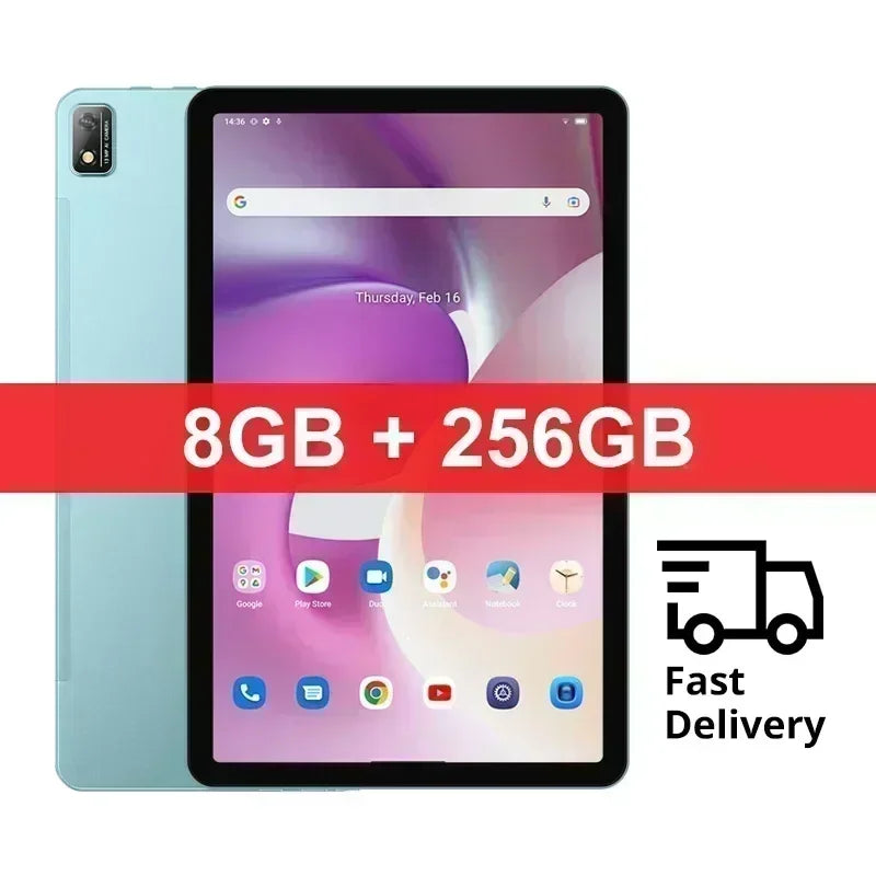 【World Premiere】Blackview Tab 16 Tablet Android 8GB+256GB 11''2k FHD+ Display 7680 mAh Battery Widevine L1 Unisoc T616 Tablet PC