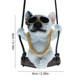 Cute Swing Dog Bulldog Model Auto Rearview Mirror