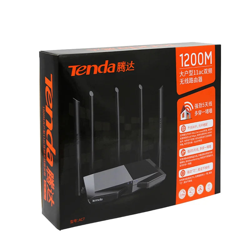 Tenda AC7 Dual Band Wireless AC1200 Router Wifi