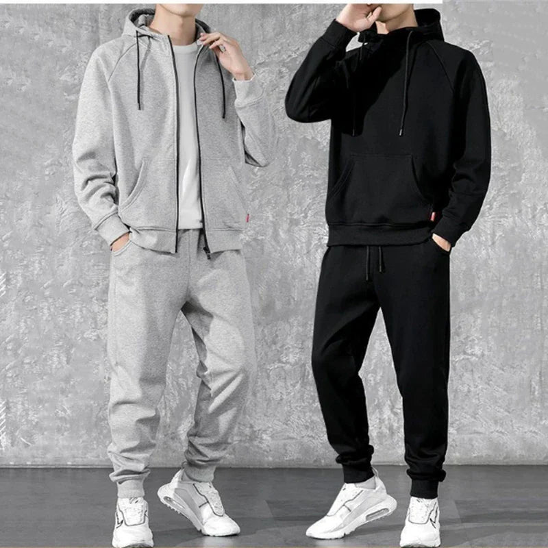 2022 New Casual Men Sport Clothing Two Piece