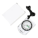 Outdoor Camping Hiking Transparent Plastic Compass Compass Proportional