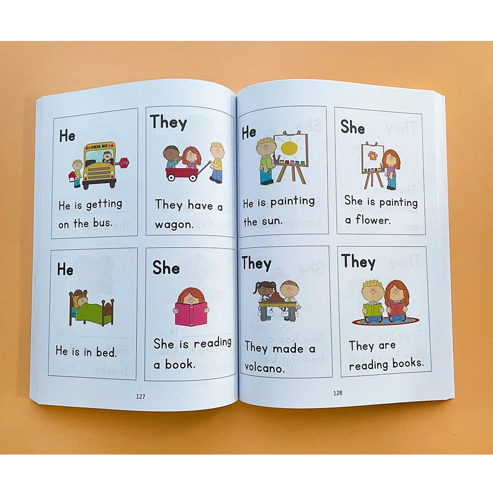 240P kids Alphabet Sentence books In English Practice