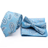 45 Color Paisley Geometry Striped 7.5cm Tie Set