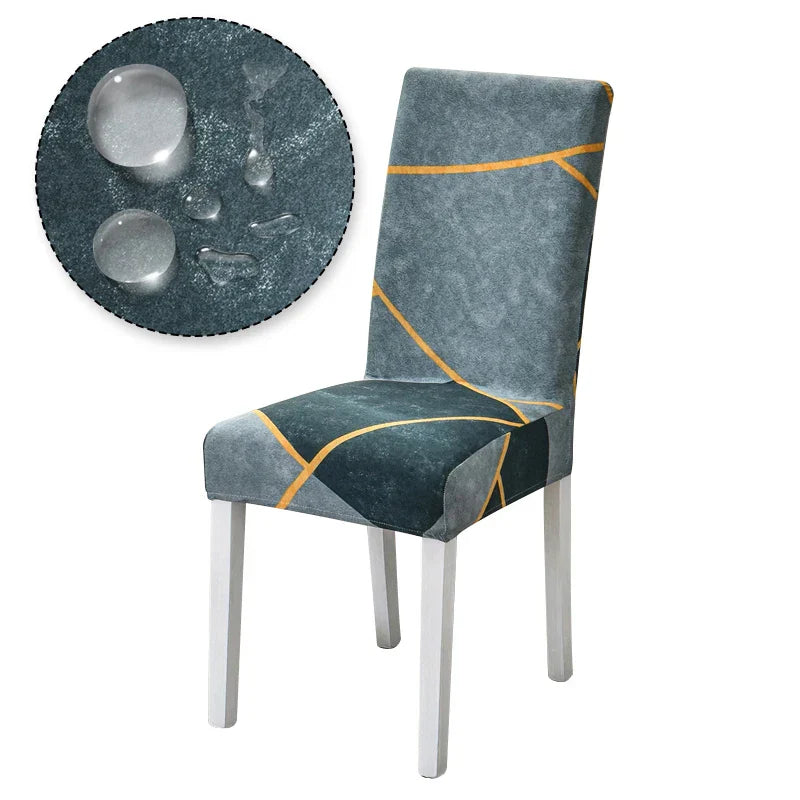 Printed Chair Cover Elastic Seat Chair Covers Removable