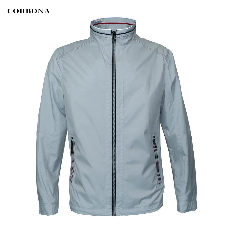 CORBONA 2024New Men Spring Summer Lightweight Jacket Long