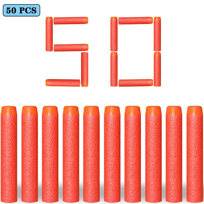 7.2cm 50/100pcs For Nerf Soft Bullets Darts Round