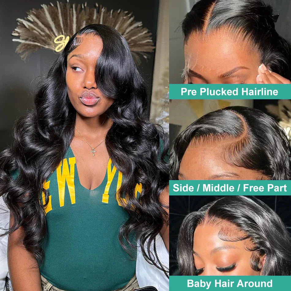 13x6 Hd Transparent Body Wave Lace Front Wig