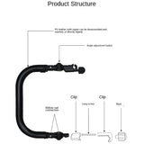 Stroller Bumper Bar Universal Armrest Stroller Accessories Adjustable