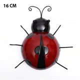 3D Metal Ladybugs Wall Mounted Decor Garden Creative