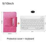Universal Wireless Bluetooth Keyboard with Leather Case Stand