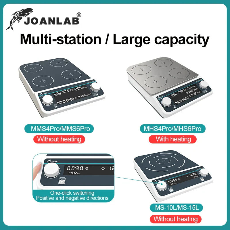 JOANLAB Multi-station Magnetic Stirrer Digital Display Laboratory Stirrer