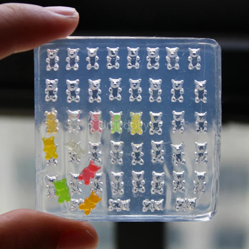 1PCS Silicone Miniature Mini Gummy Candy Mould 1/12