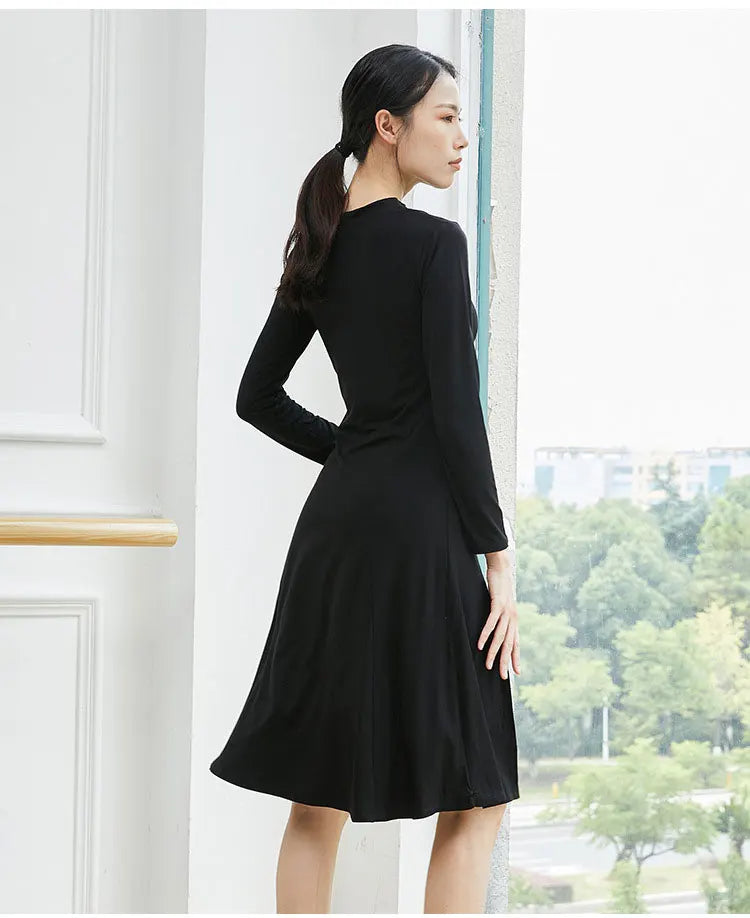 Sexy Hem Slit Design Dance Dress for Women