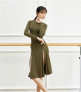 Sexy Hem Slit Design Dance Dress for Women