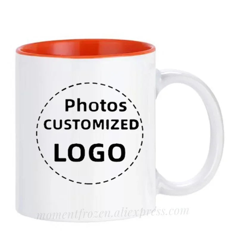 Customized Photos/Logo Printed DIY Coffee Mugs Personalized Tea