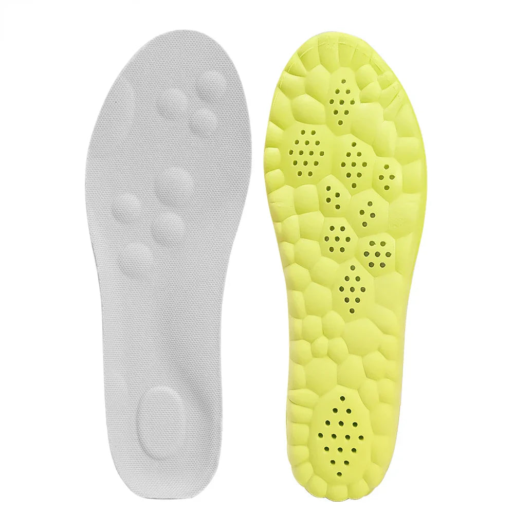 4D Orthopedic Sport Insoles Soft Breathable High-elasticity Shock