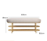 Nordic Shoe Bench Soft Cushion Multifunctional Shoe Rack