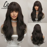 CharmSource Blonde Wavy Wig with Bangs Party Dresses