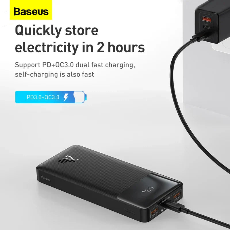Baseus Power Bank 20000mAh Portable Charger Powerbank 10000mAh