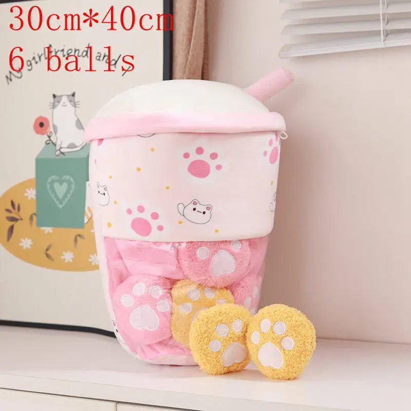 New Kawaii Animal Balls Pudding Candy Bag Pillow