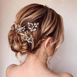 Bride Hairpins Wedding Hair Accessories Trendy Crystal U-shaped