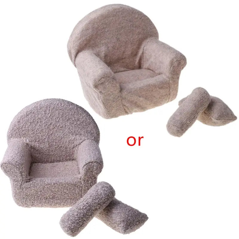 3 Pcs Newborn Photography Posing Sofa Pillow Set