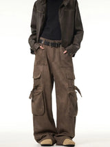 Autumn And Winter Casual Cargo Pants Men Vintage