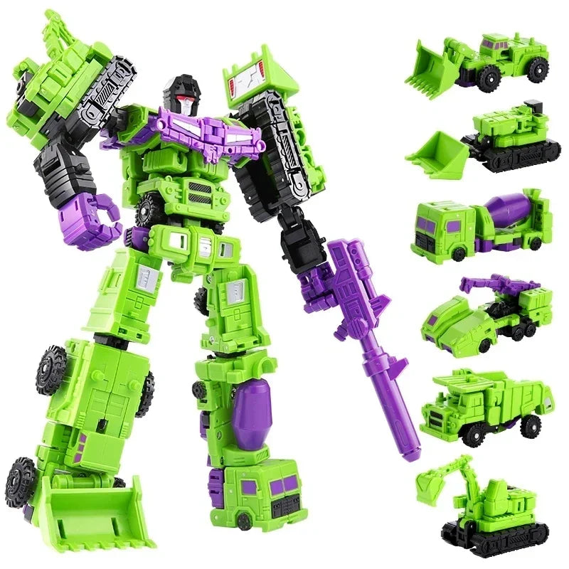 Transformation 6 in 1 Model MINI Devastator 22CM