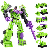 Transformation 6 in 1 Model MINI Devastator 22CM