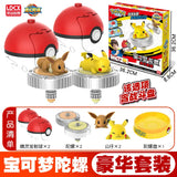 Pokemon Ball Battle Gyro Toy Pikachu Charmander Mewtwo