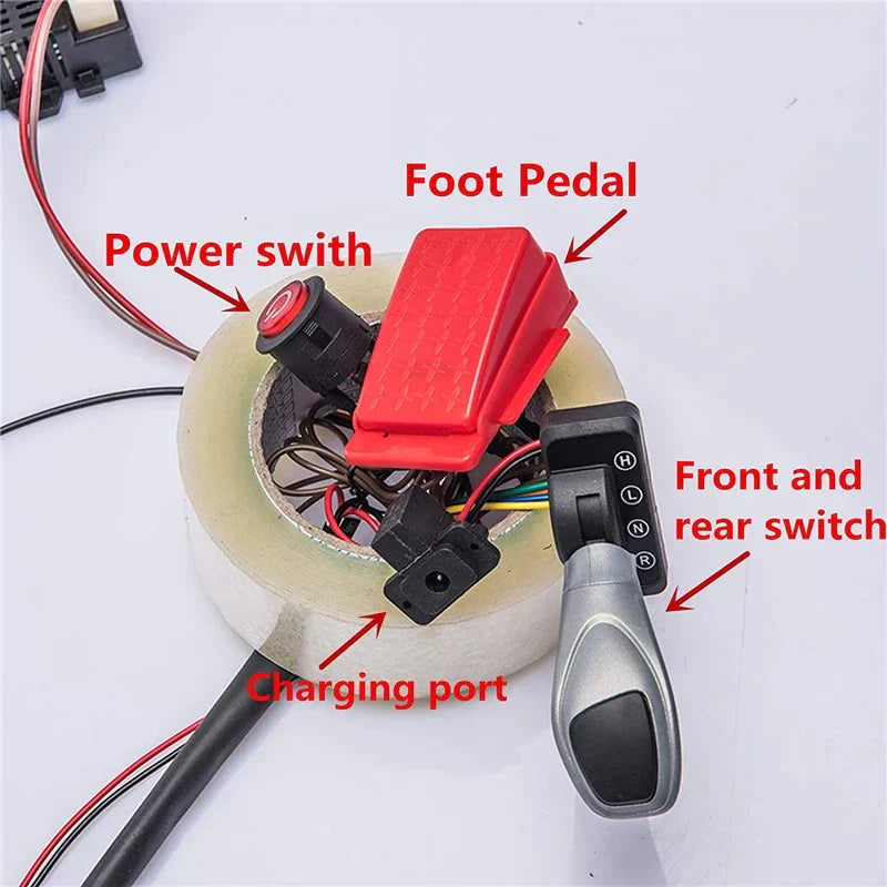 12V Children's electric car DIY accessories wiring harness