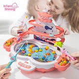 Infant Shining Kids Electric Fishing Toy Pool Baby