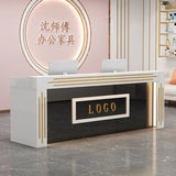 Modern Cash Register Clothing Store Counter Reception Desks