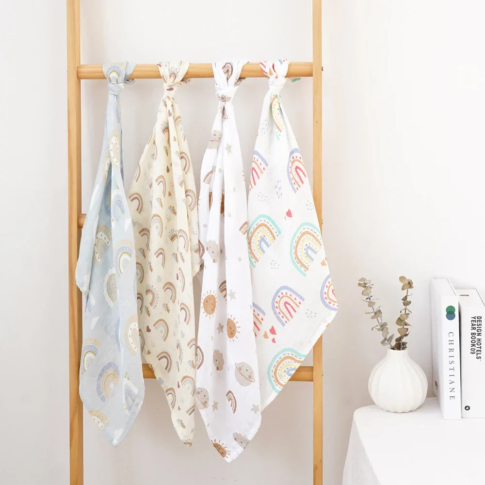 Bamboo Cotton Burp Cloth 60x60cm Soft Baby Drool