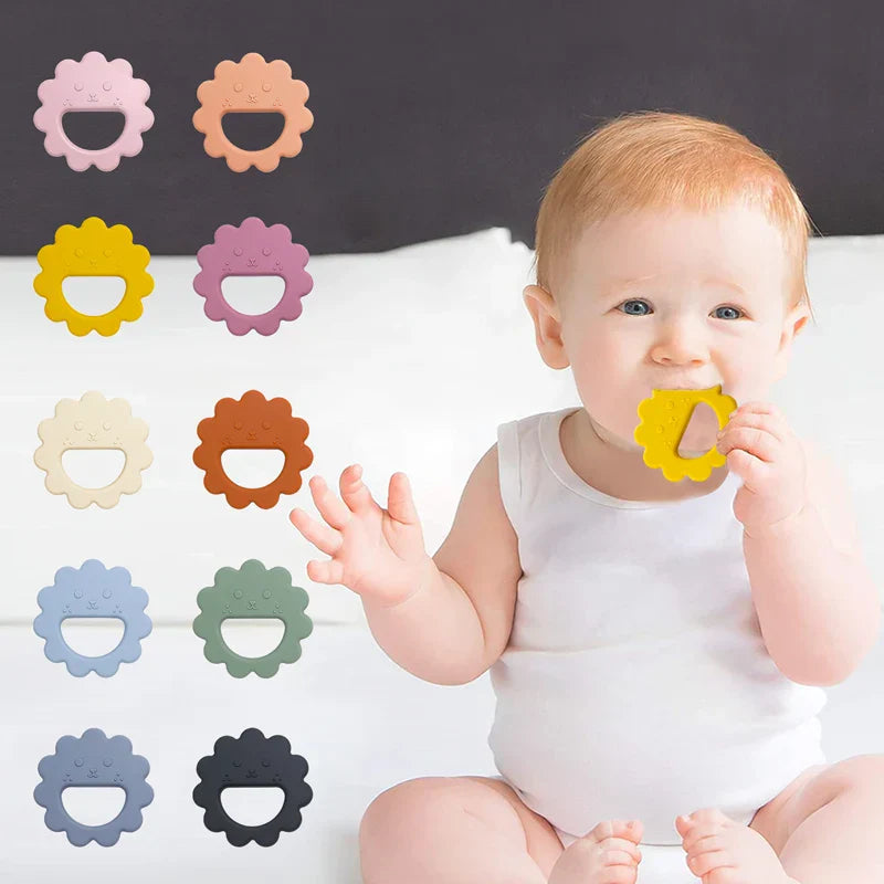 1PC BPA Free Baby Teether Toy Soft Silicone