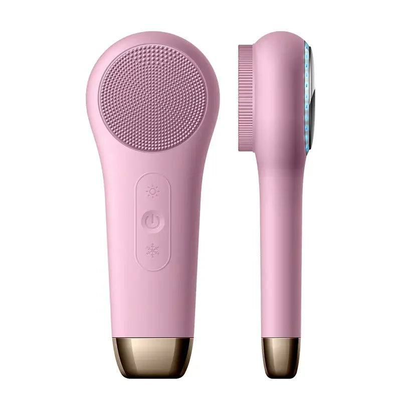 Home use silicone facial cleansing brush with hot