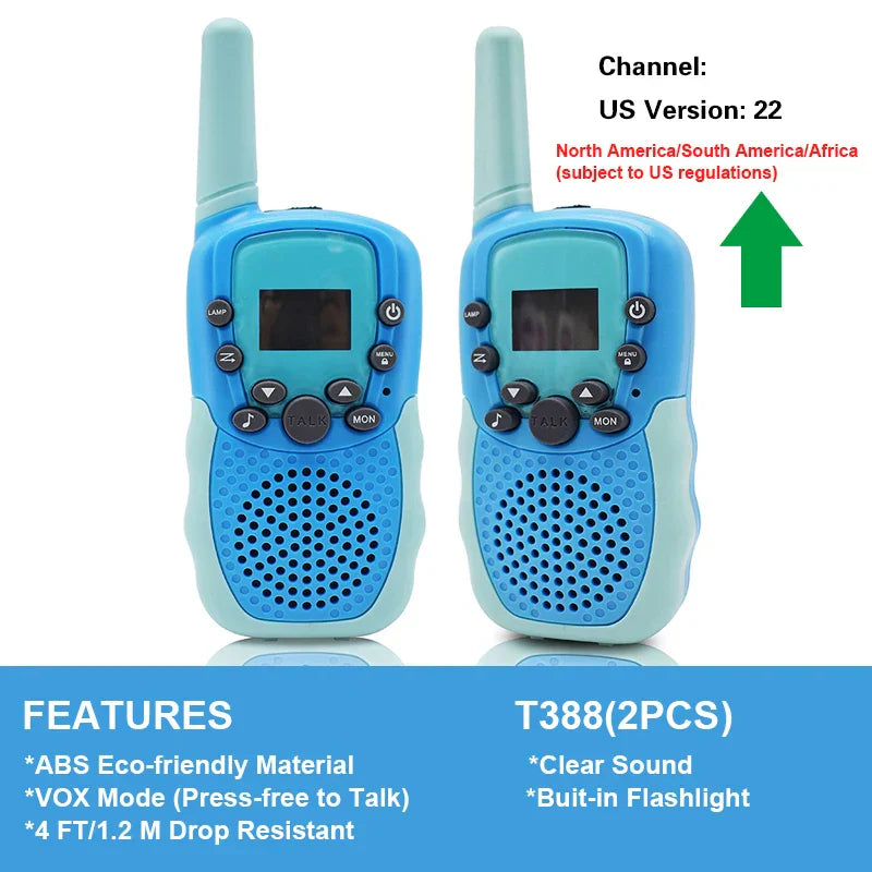 T388 Walkie Talkie Children Radio Receiver Walkie Talkie