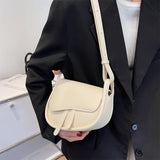 New Fashion Women Saddle Bag PU Leather High