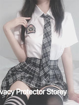 Sexy Lingerie School Student Uniform Role Play Costume