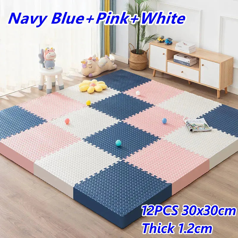 Baby Game Mat 12PCS Puzzle Mat Thick 1.2cm