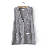 2022 Autumn Winter Plus Size Sweater Vest Women