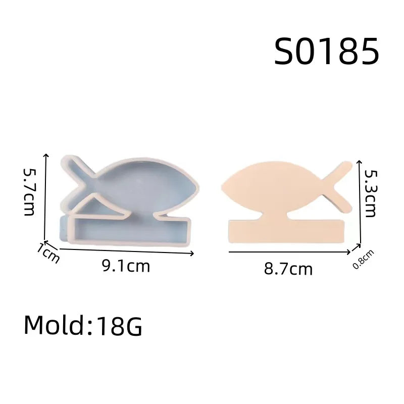 Life Tree Sailing Fish Ornaments Candle Holder Silicone