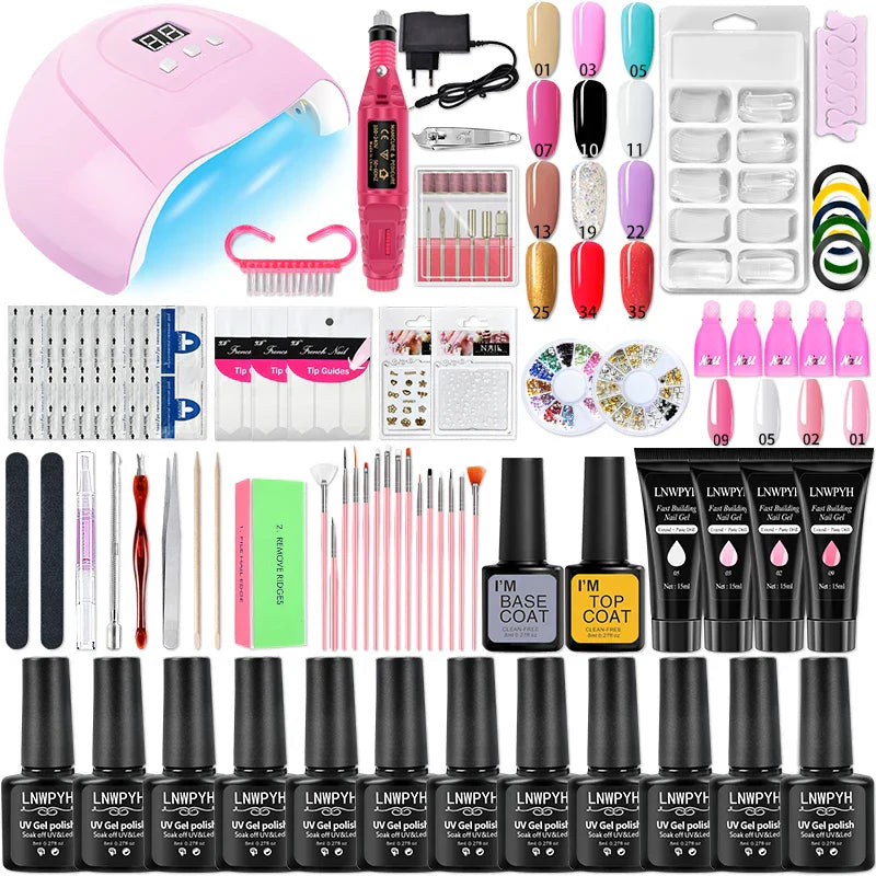 Acrylic Nail Kit Poly Nail Gel Kit With